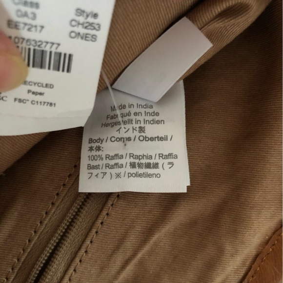 JCrew NWT Raffia Bag - Picture 13 of 16